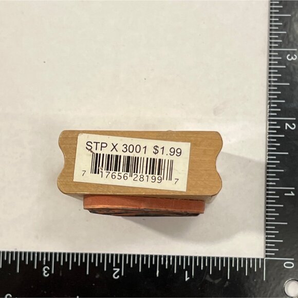 Candy Corn Wood MOunted Rubber Stamp Halloween Sweets by Canadian maple - Picture 4 of 4